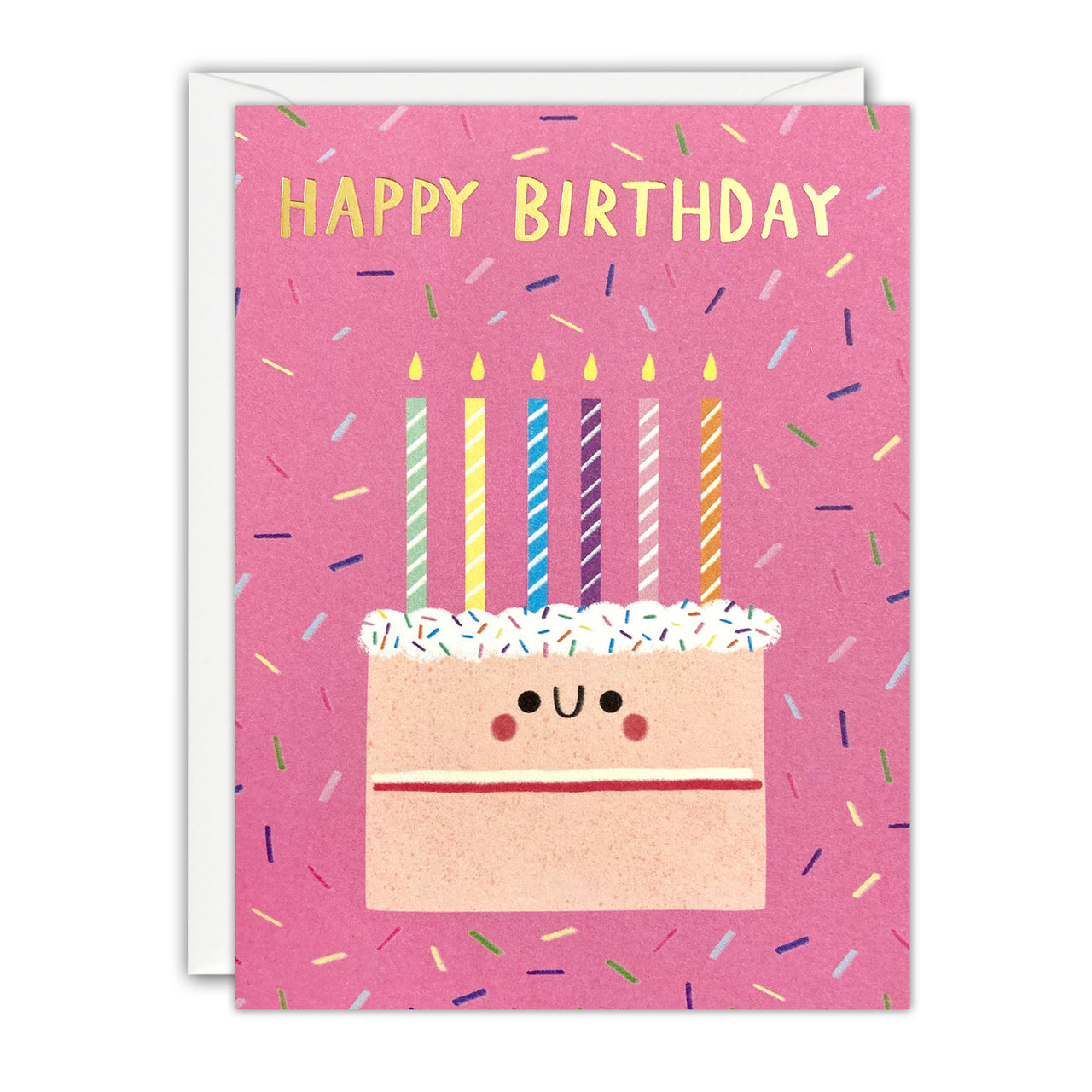 Q4875 - Birthday Happy Cake Minnows Card