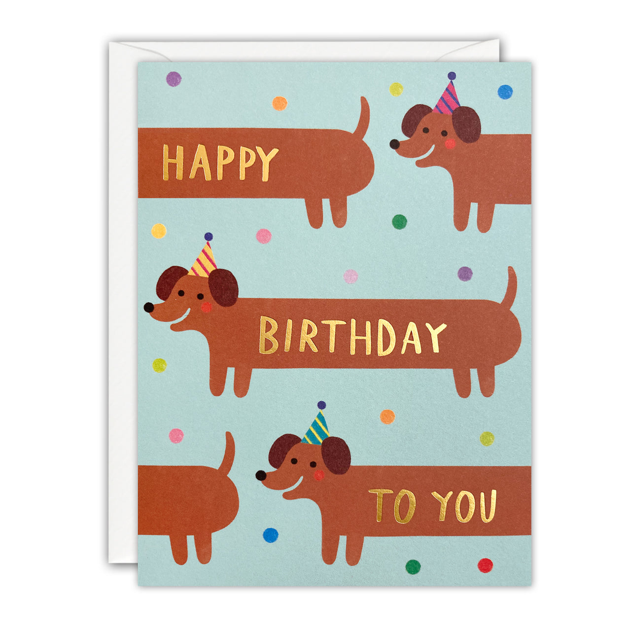 Q4877 - Birthday Sausage Dogs Minnows Card
