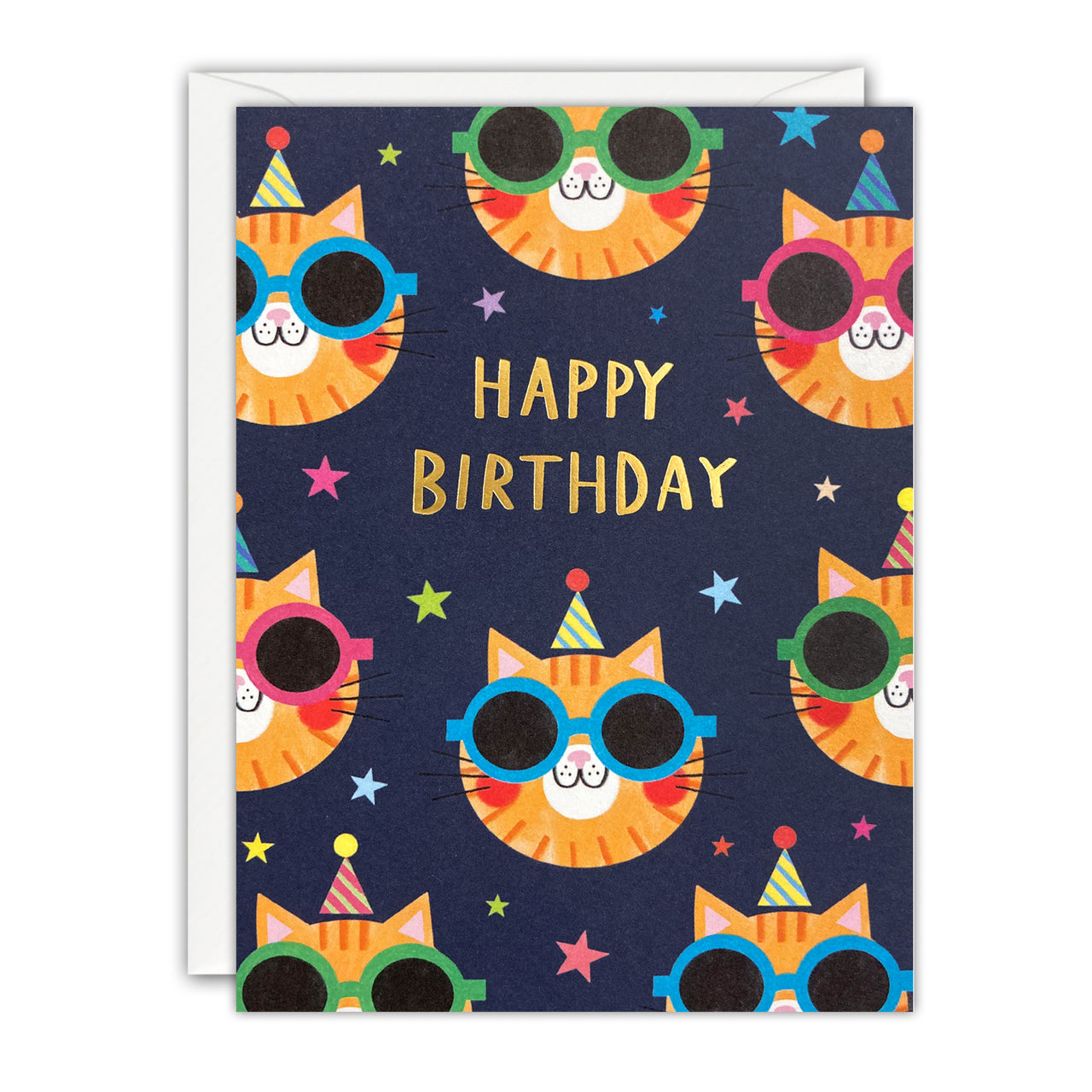 Q4977 - Birthday Cats Minnows Card