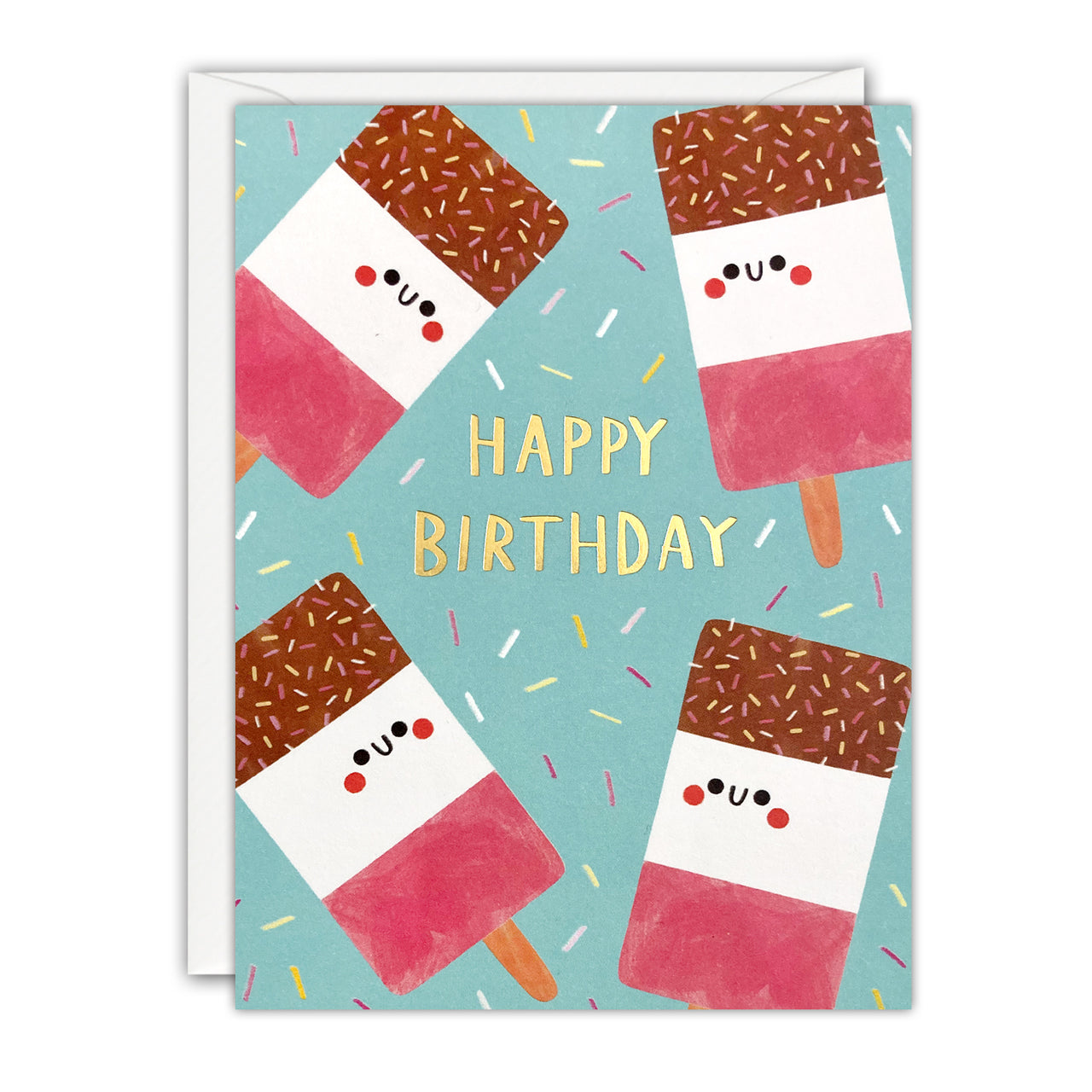 Q4978 - Birthday Ice Lollies Minnows Card