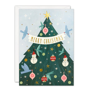 RJ4380 - Tree Christmas Sunbeams Card
