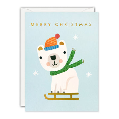 RQ4364 - Polar Bear Christmas Minnows Card