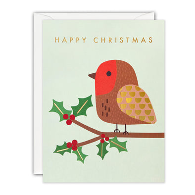 RQ4366 - Robin Christmas Minnows Card