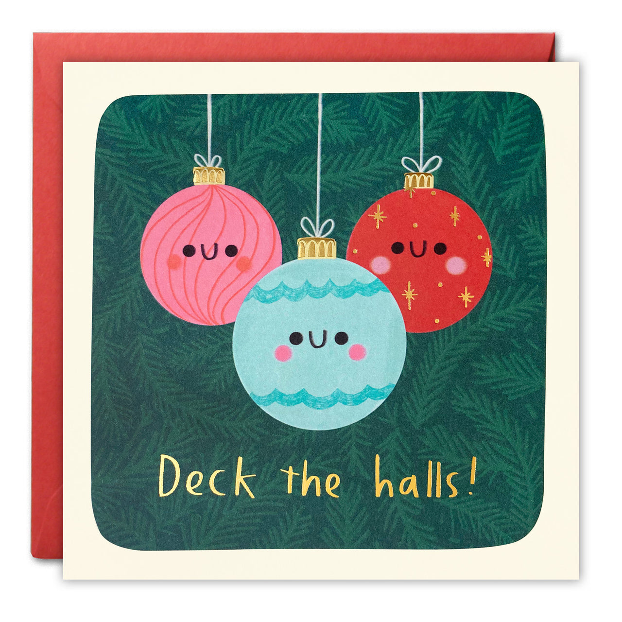 RT4917 - Deck the Halls Christmas Square Peg Card