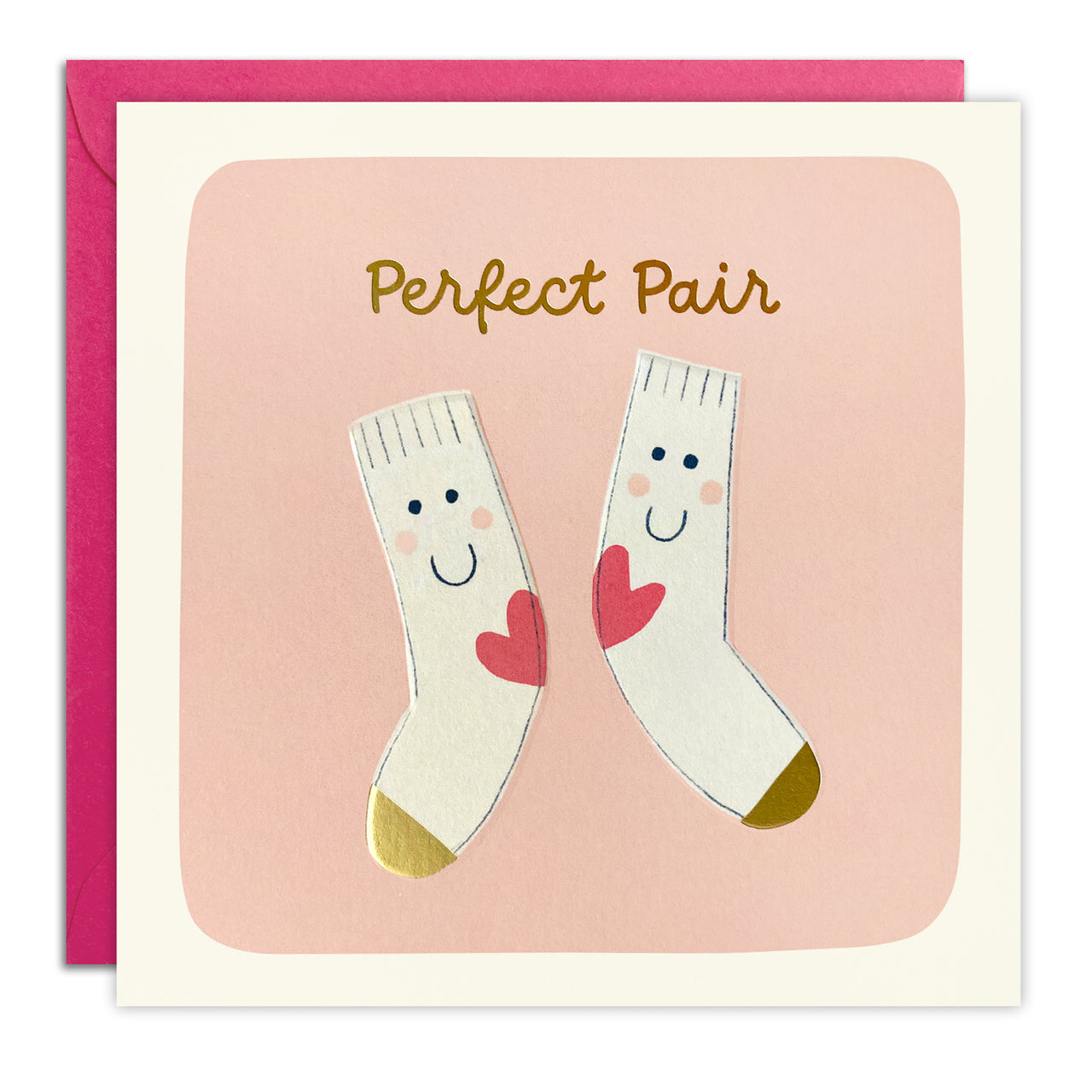 T4751 - Perfect Pair Socks Square Peg Card