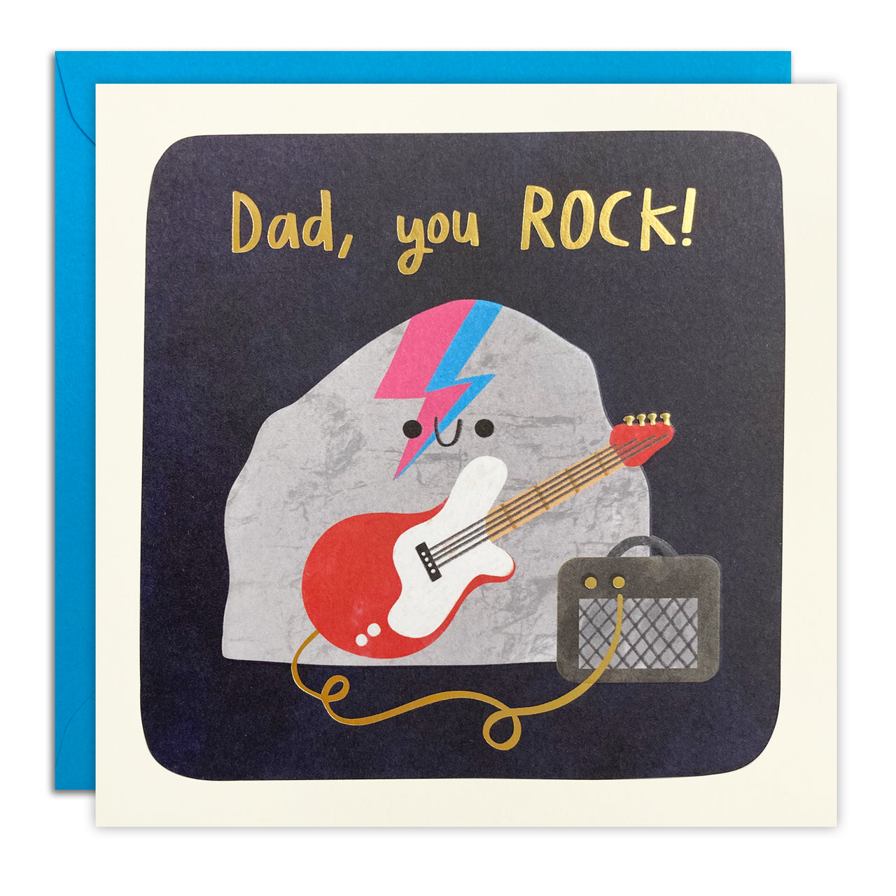 T4759 - Dad You Rock Square Peg Card