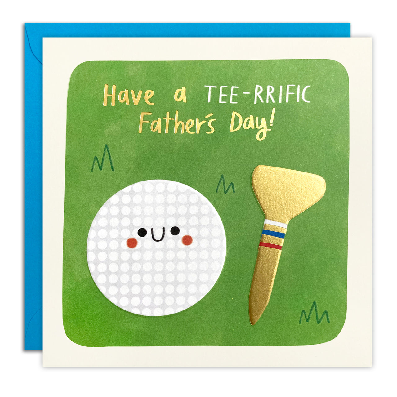 T4760 - Tee-rrific Father's Day Square Peg Card