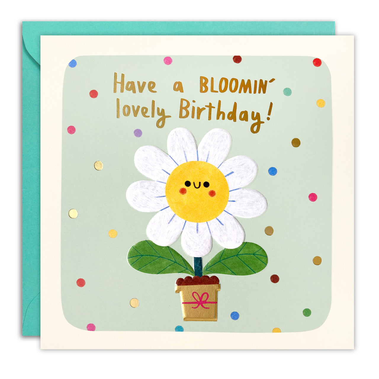 T4763 - Bloomin' Lovely Birthday Square Peg Card