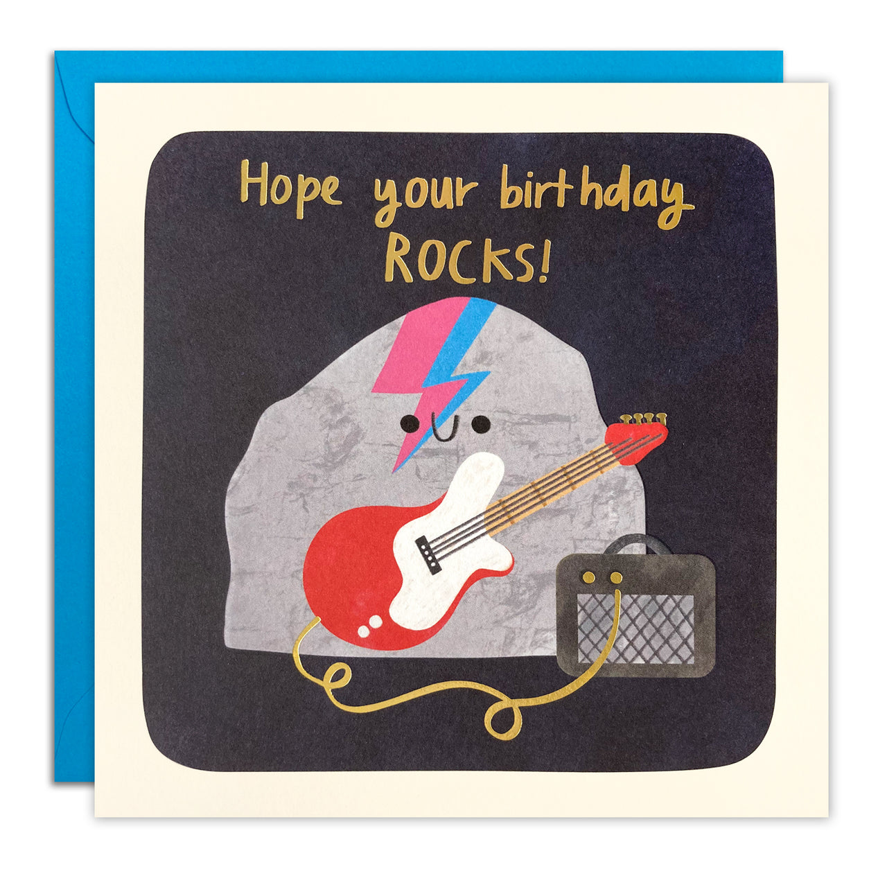 T4772 - Hope Your Birthday Rocks Square Peg Card