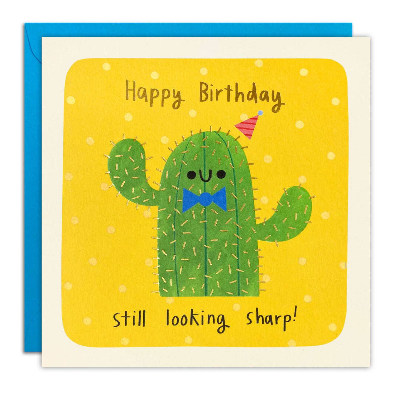 T4808 - Sharp Cactus Birthday Square Peg Card