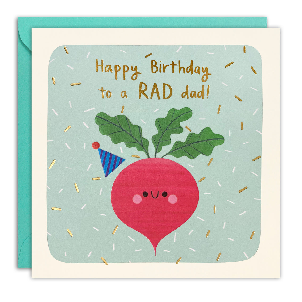 T4811 - Rad Dad Birthday Square Peg Card