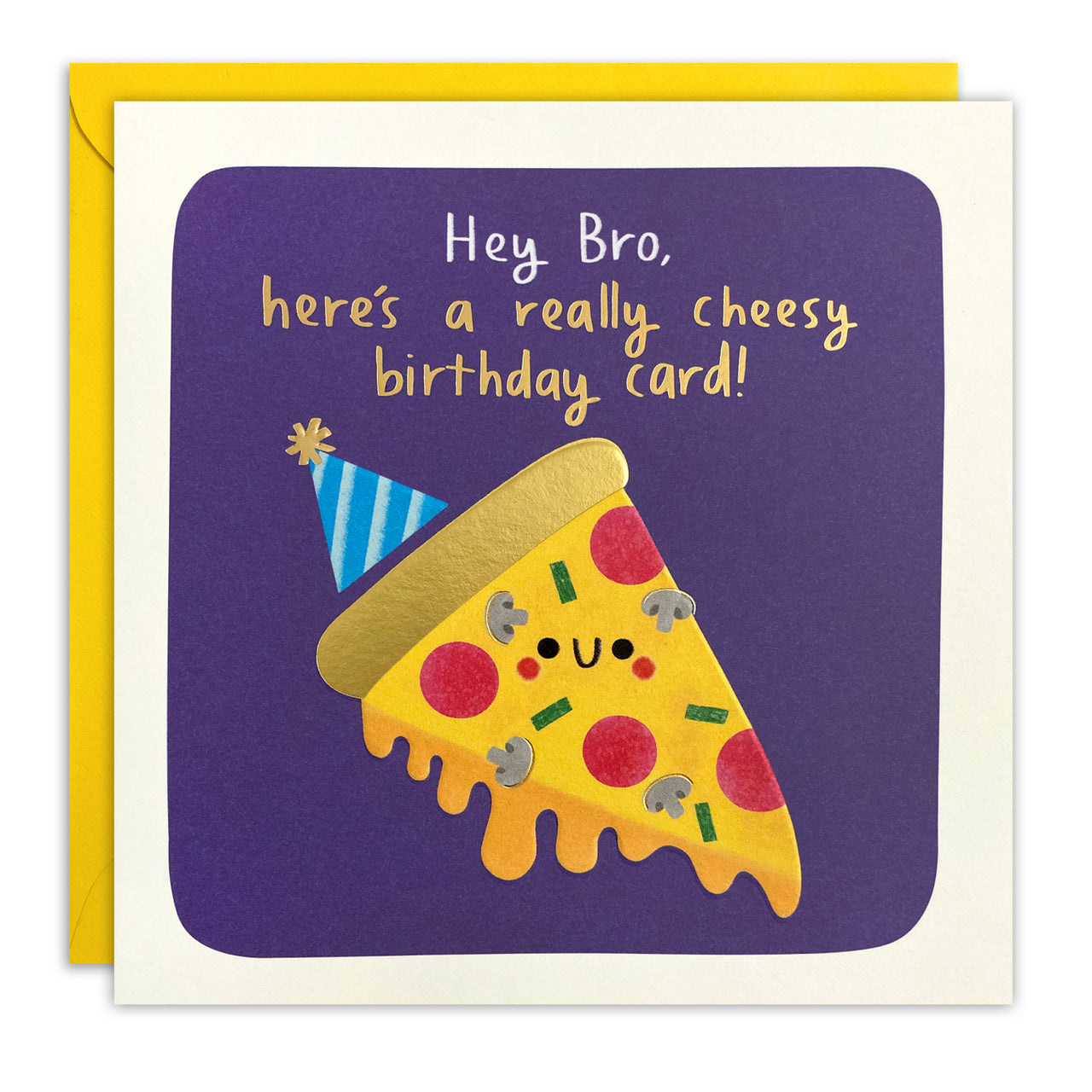 T4818 - Bro Cheesy Birthday Square Peg Card