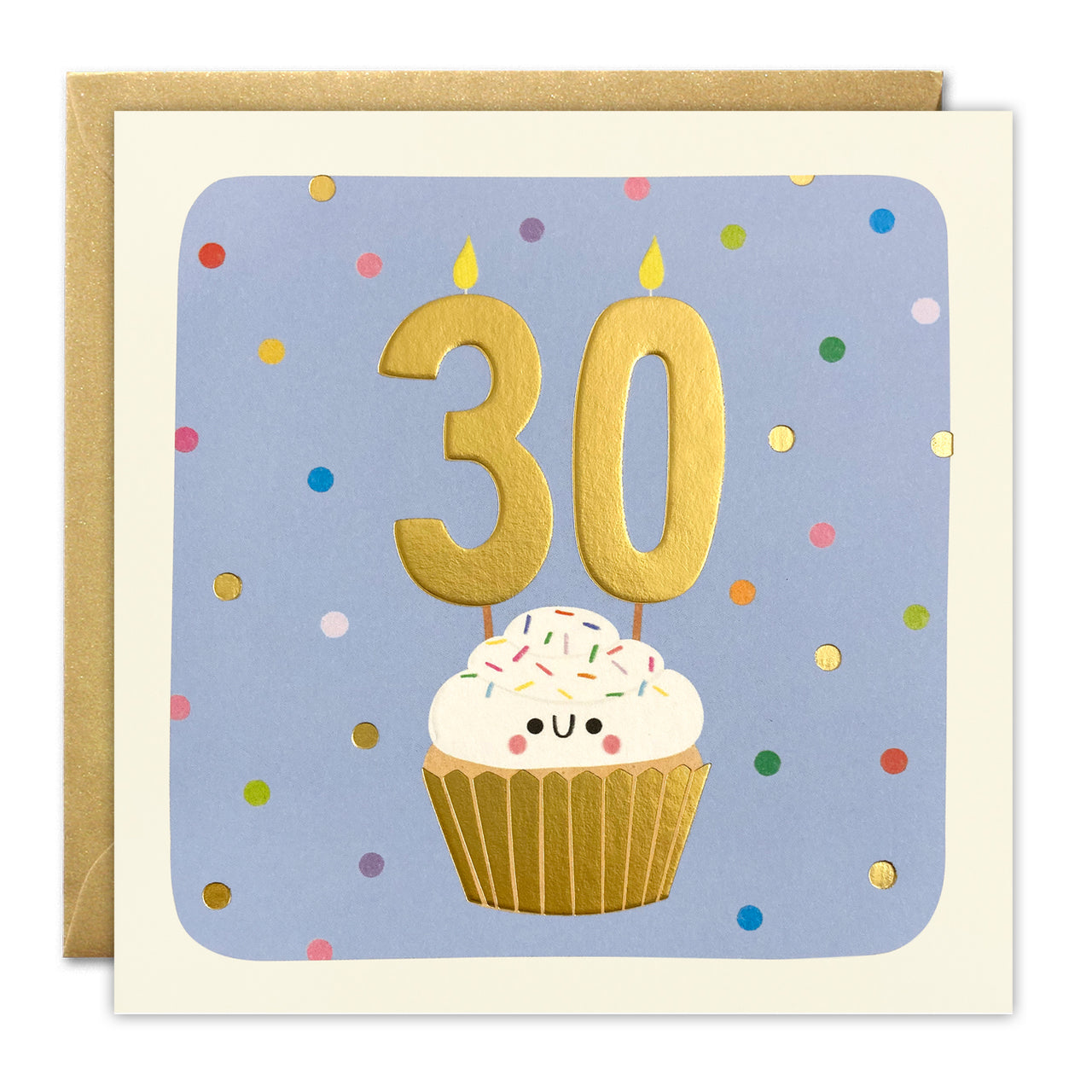 T4854 - Age 30 Cupcake Square Peg Card