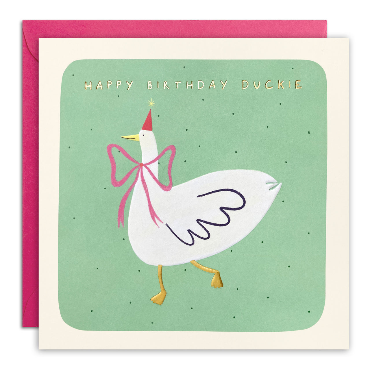 T4948 - Happy Birthday Duckie Square Peg Card