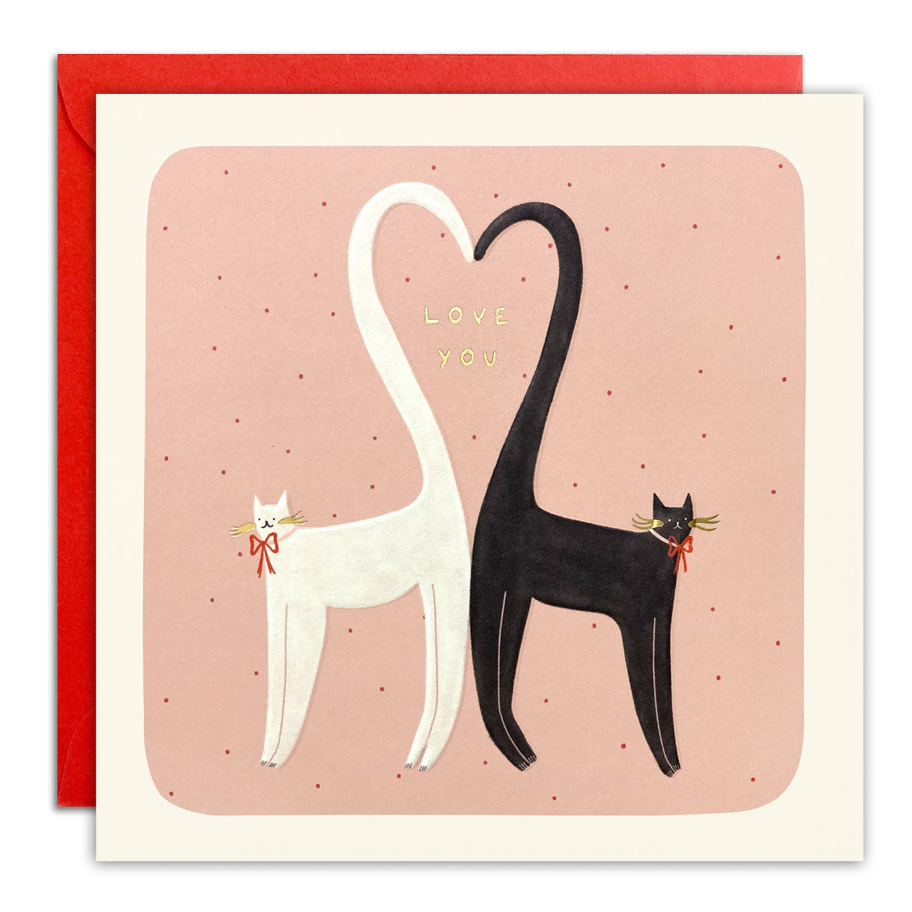 T4953 - Love You Cats Square Peg Card
