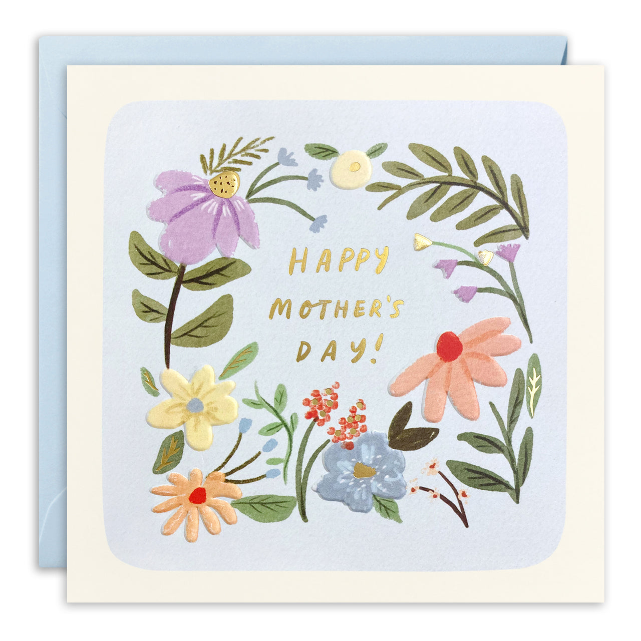 T4983 - Mother’s Day Flower Circle Square Peg Card