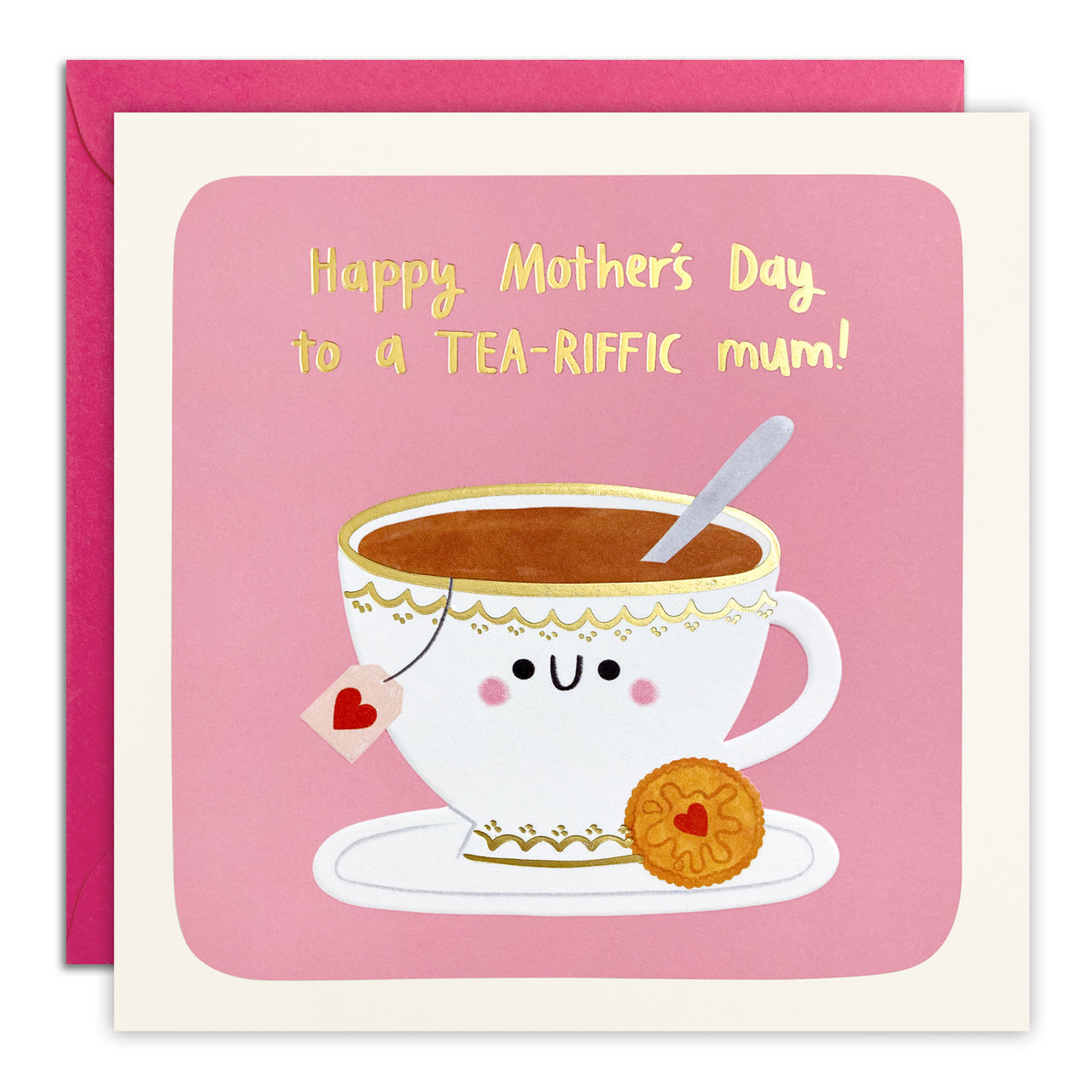 T4984 - Tea-riffic Mother’s Day Square Peg Card