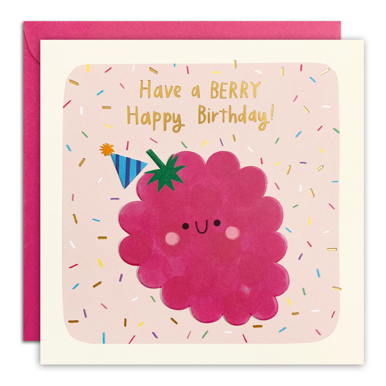 T4990 - Berry Happy Birthday Square Peg Card