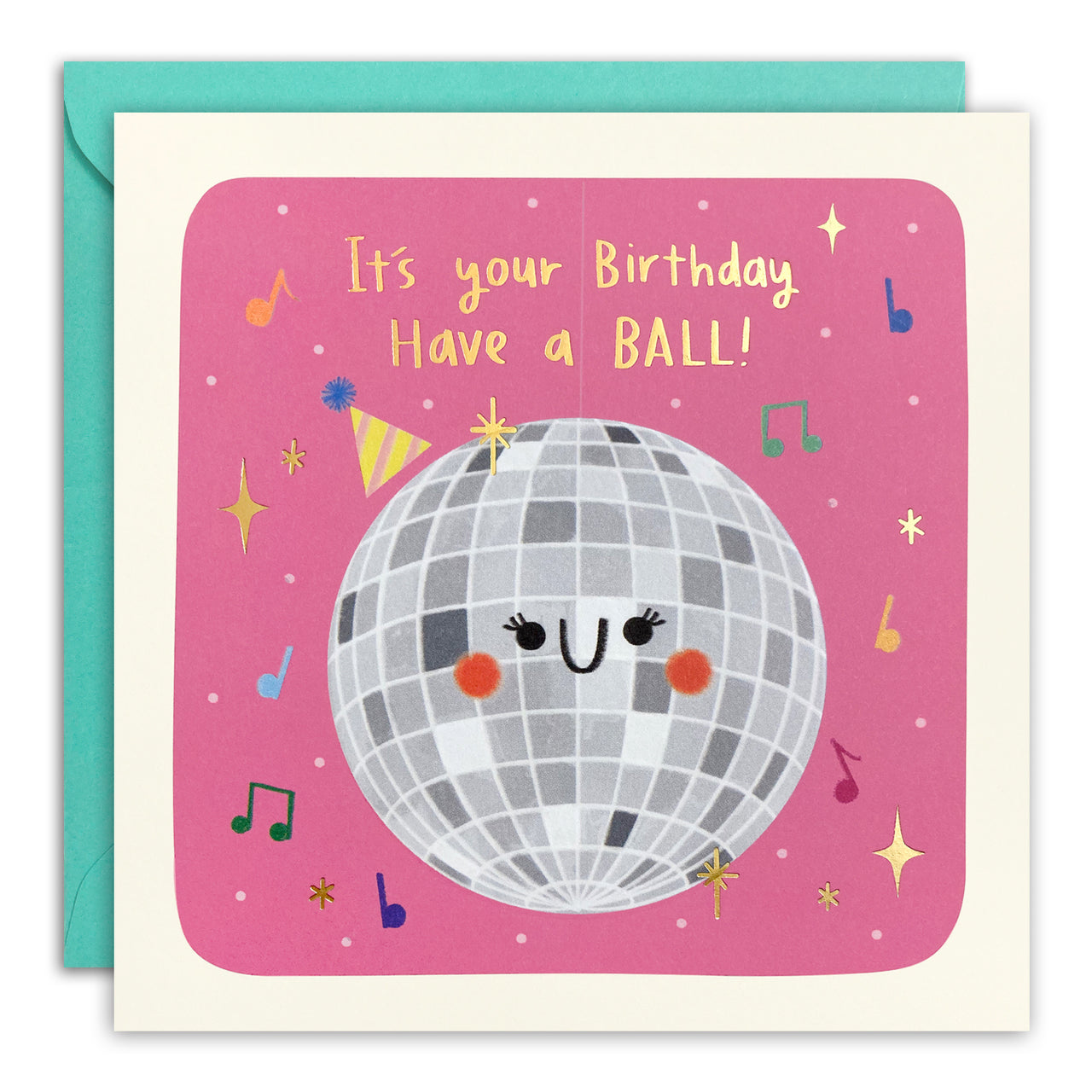 T4992 - Have a Ball Birthday Square Peg Card