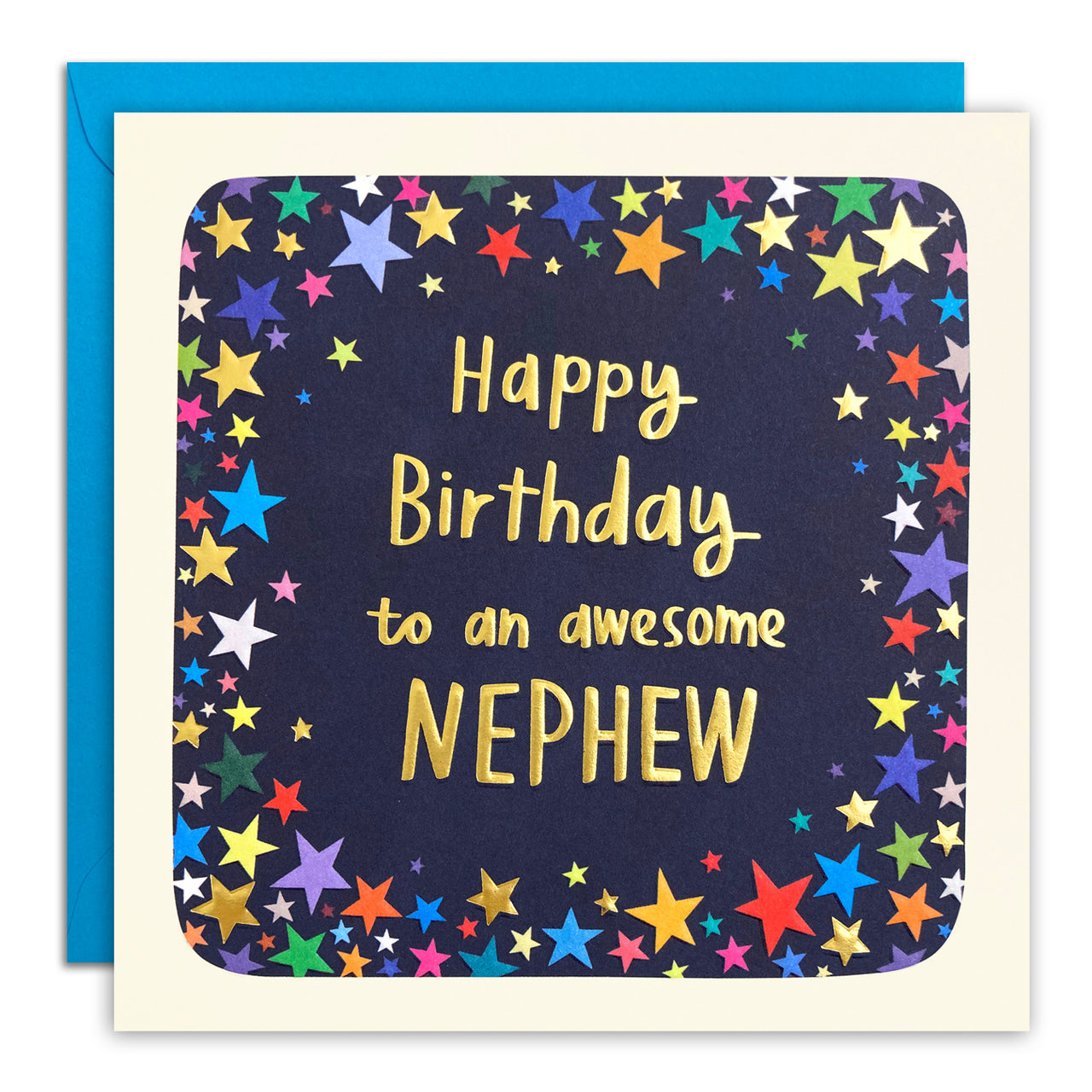 T4996 - Awesome Nephew Birthday Square Peg Card