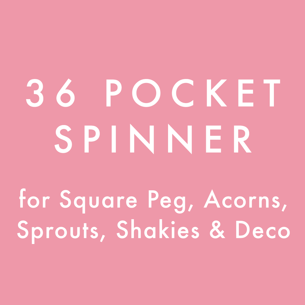 36 Pocket 5" x 7" Card Spinner White