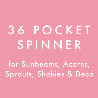 36 Pocket 5" x 7" Card Spinner White