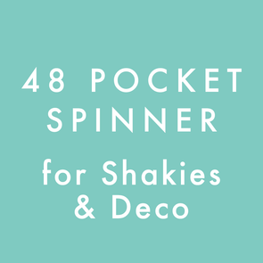 48 Pocket 5" x 5" Card Spinner White