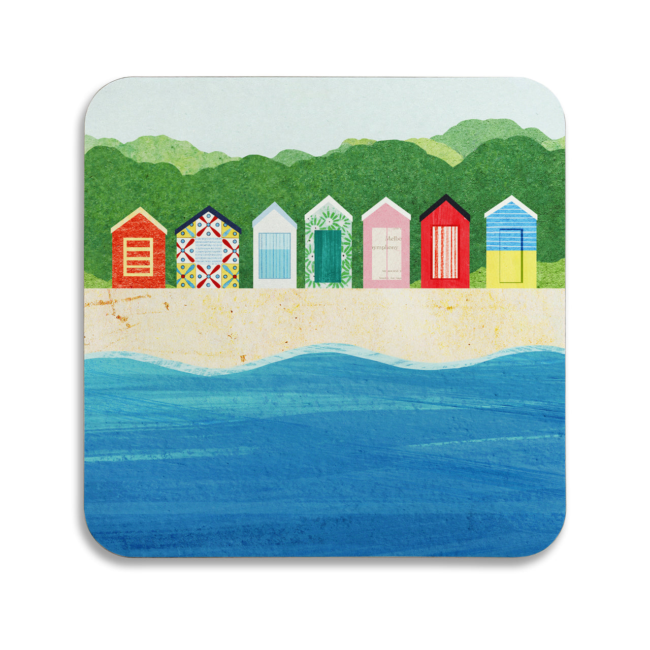 V4938 - Beach Huts Coaster
