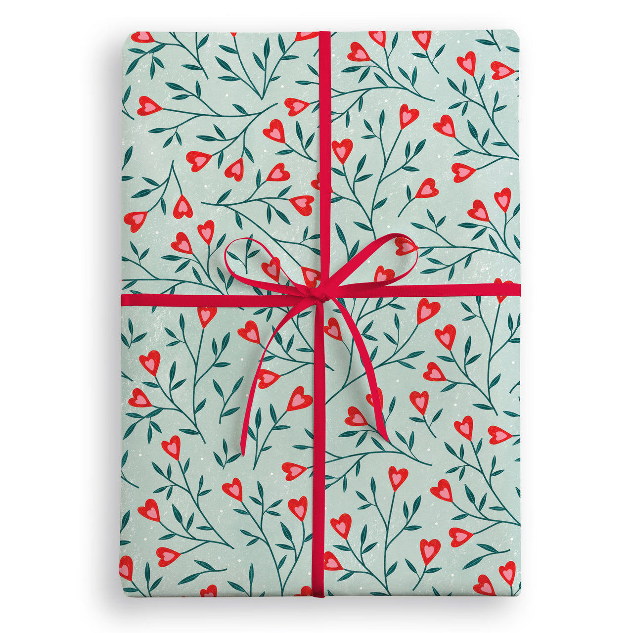 W4436 - Leafy Hearts Wrapping Paper