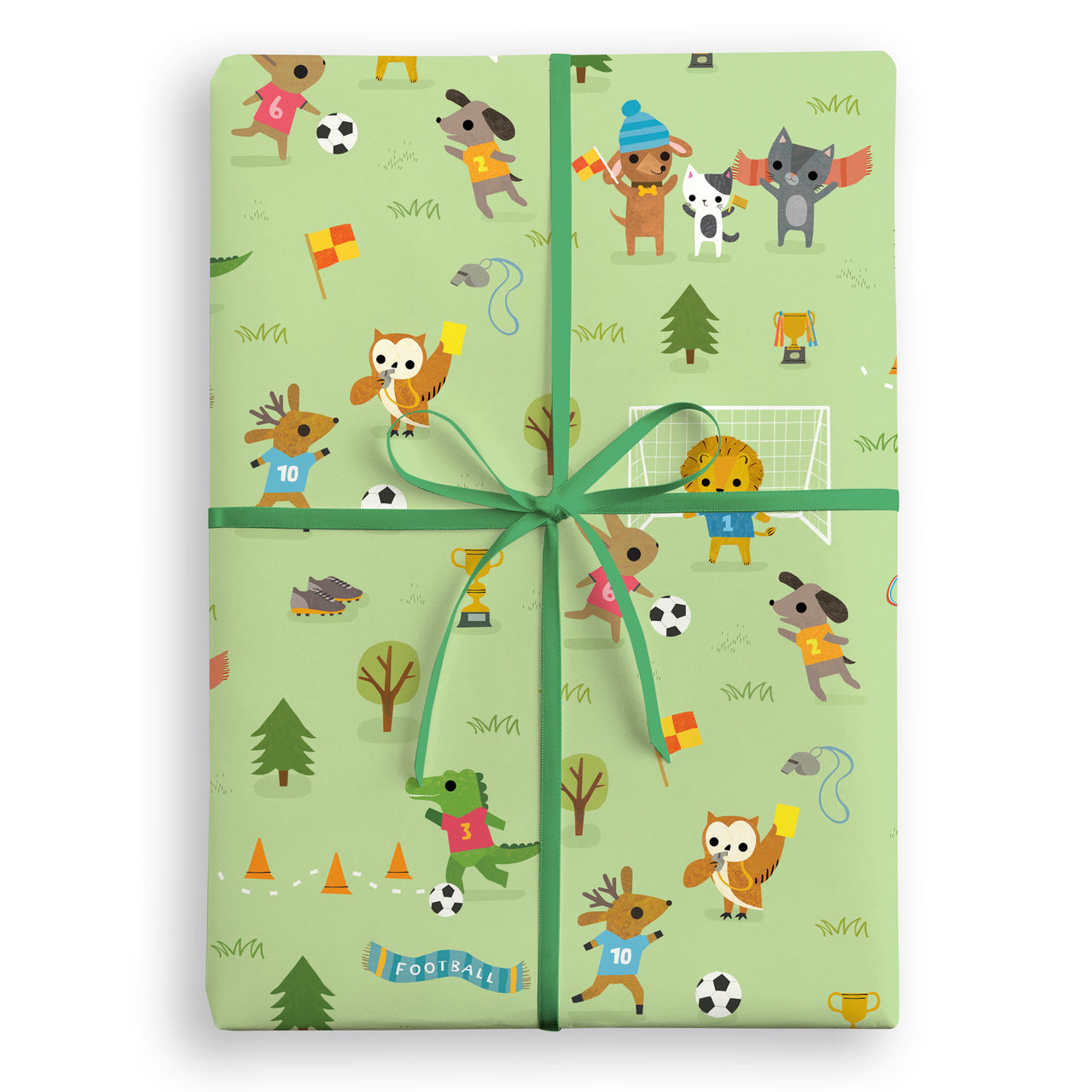 W4480 - Football Wrapping Paper