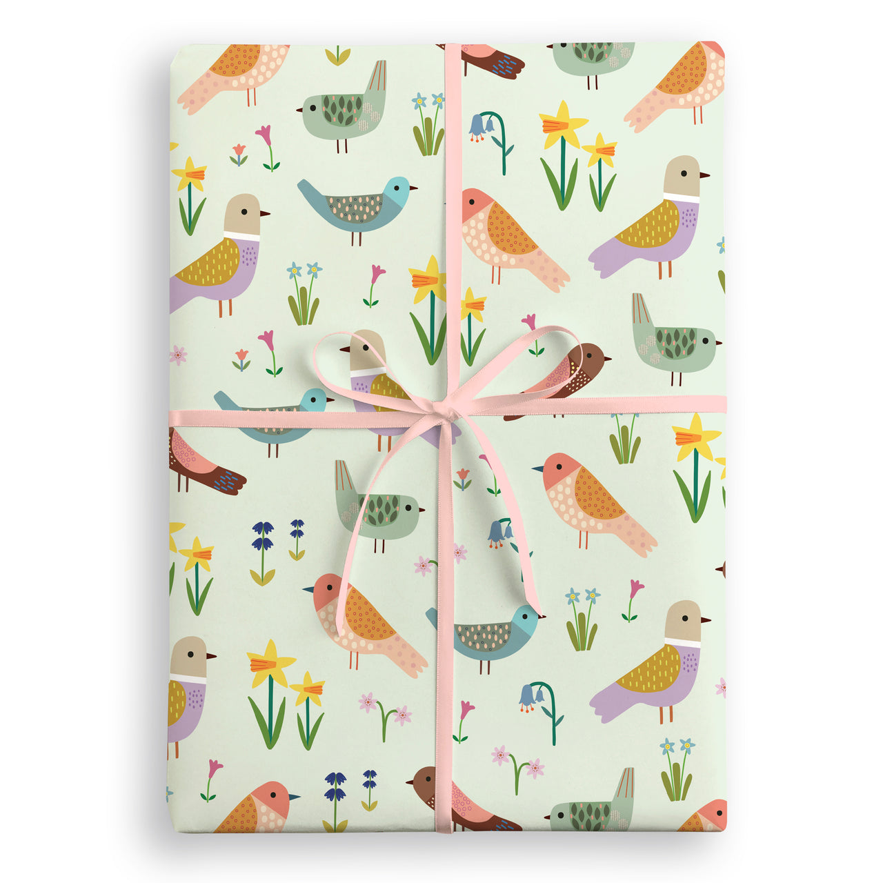 W4511 - Spring Birds Wrapping Paper