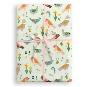 W4511 - Spring Birds Wrapping Paper