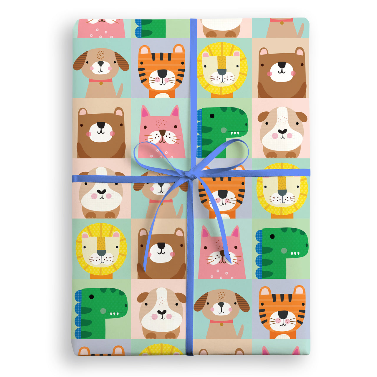 W4512 - Animal Faces Wrapping Paper