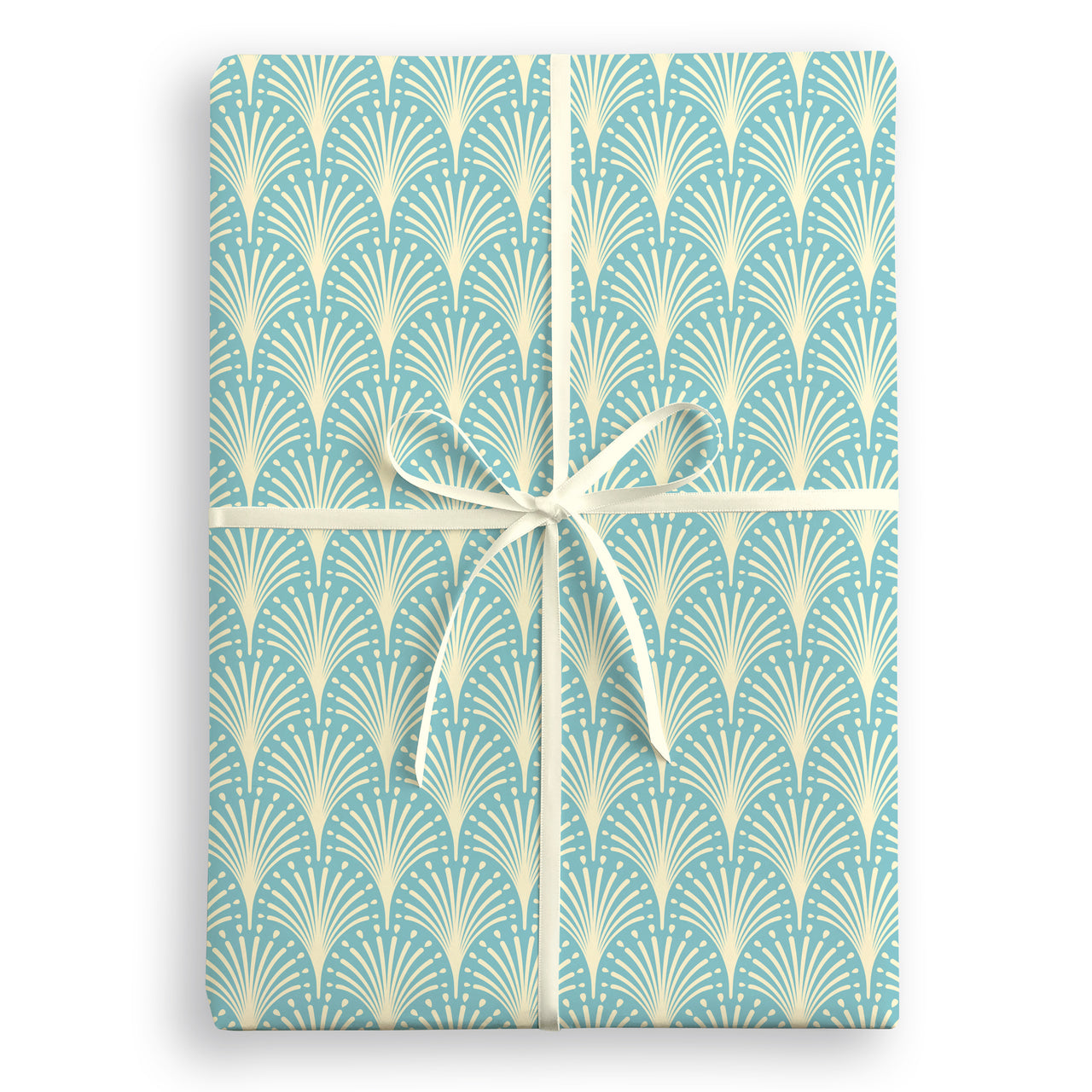 W4576 - Blue Fireworks Deco Wrapping Paper