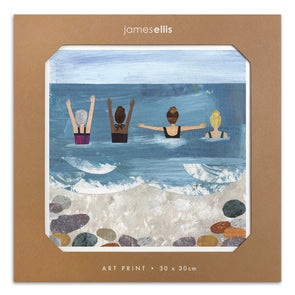 Y4525 - Wild Sea Swimmers Print