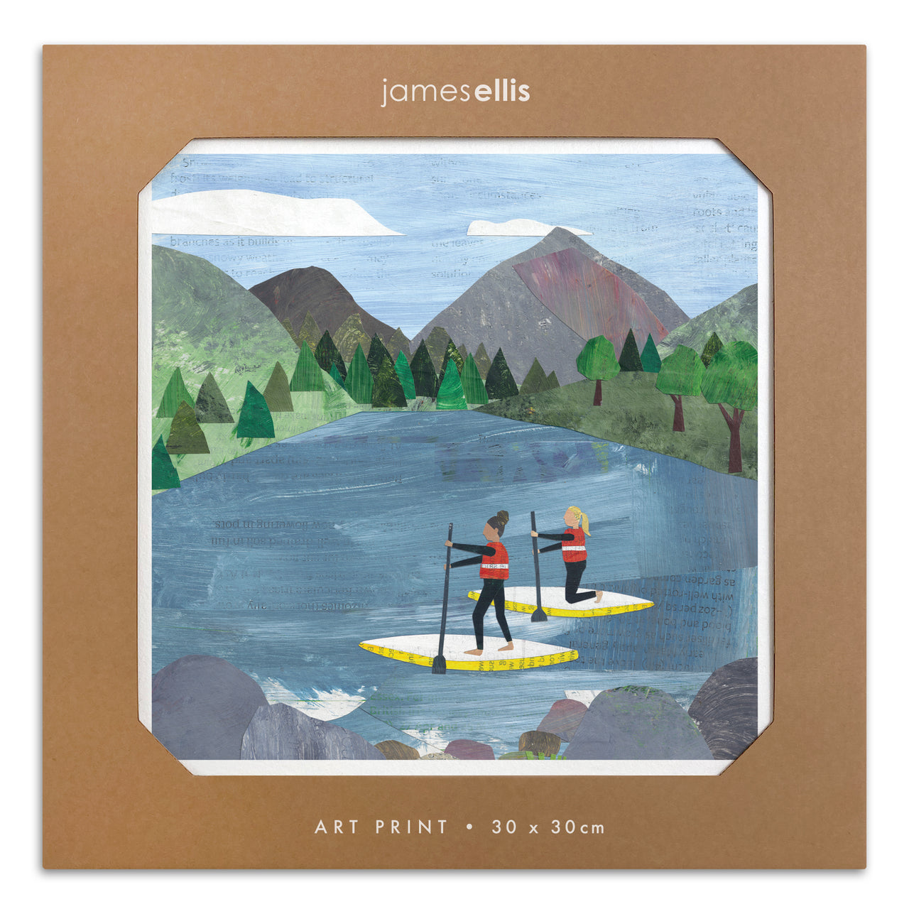 Y4526 - Paddle Boarder Lake Print