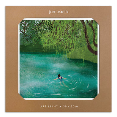 Y4527 - Swimming Pond Print