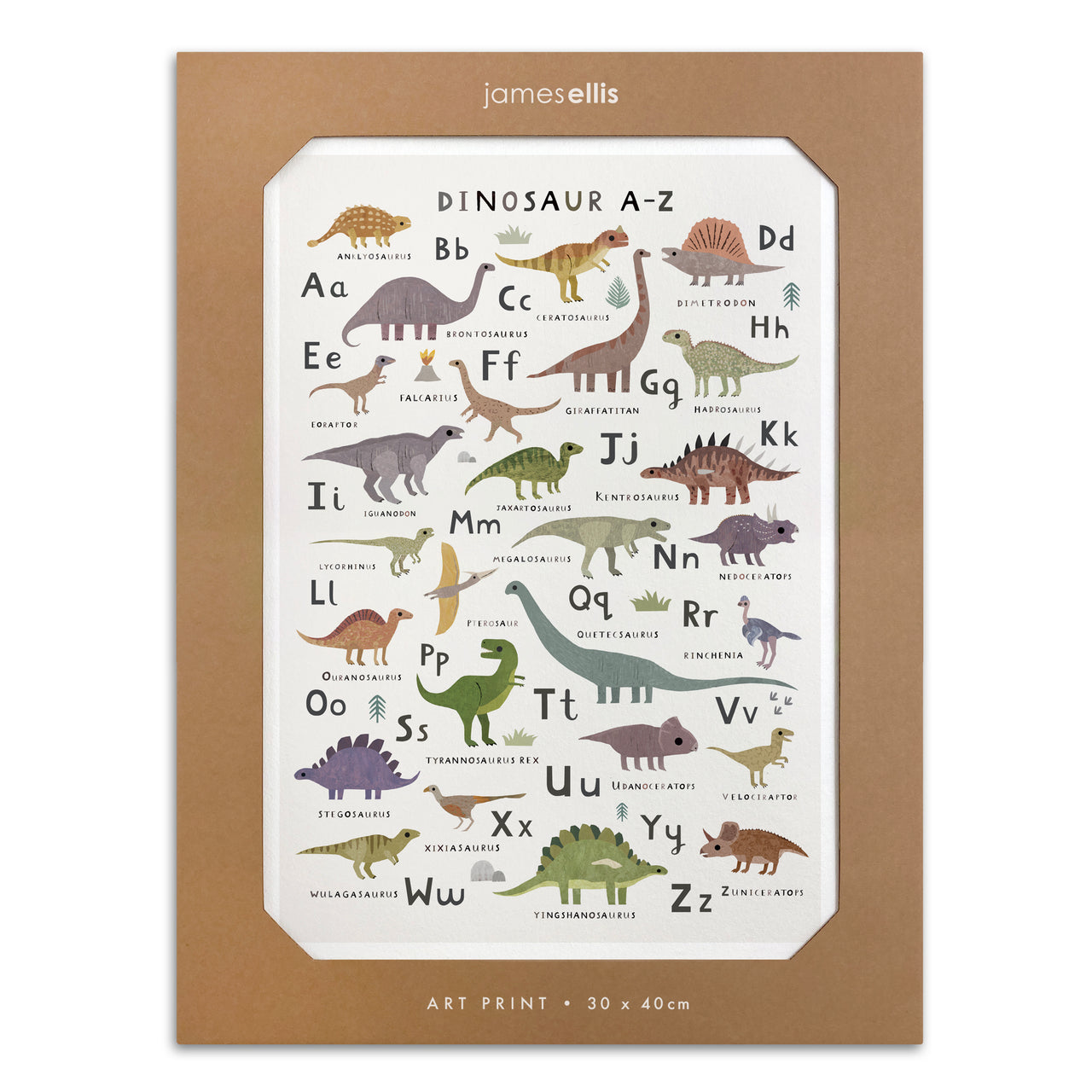 Y4690 - Dinosaur A - Z Print