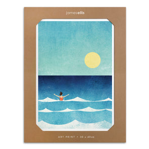 Y4713 - Dip in the Sea Print