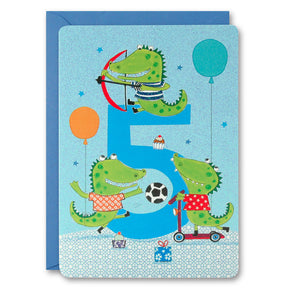 HC2401 - Boy's Age 5 Crocodiles Card