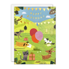 HC3993 - Dogs and Cats Acorns Card