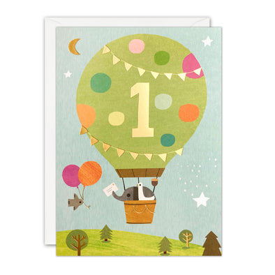 HC4088 - Age 1 Balloon Acorns Card