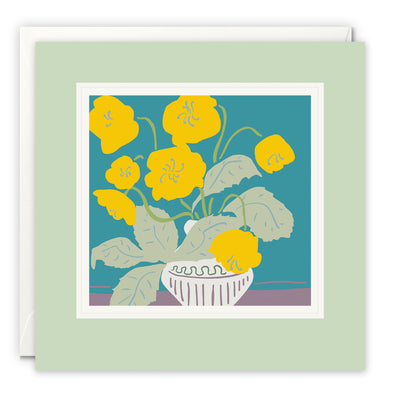 L3826 - Vase with Yellow Flowers Paintworks Card