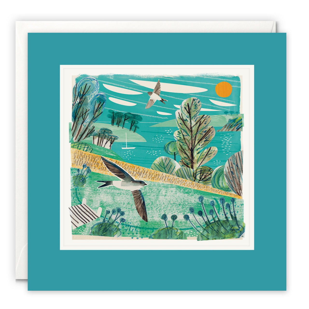 L3834 - Bosloe House Martins Paintworks Card