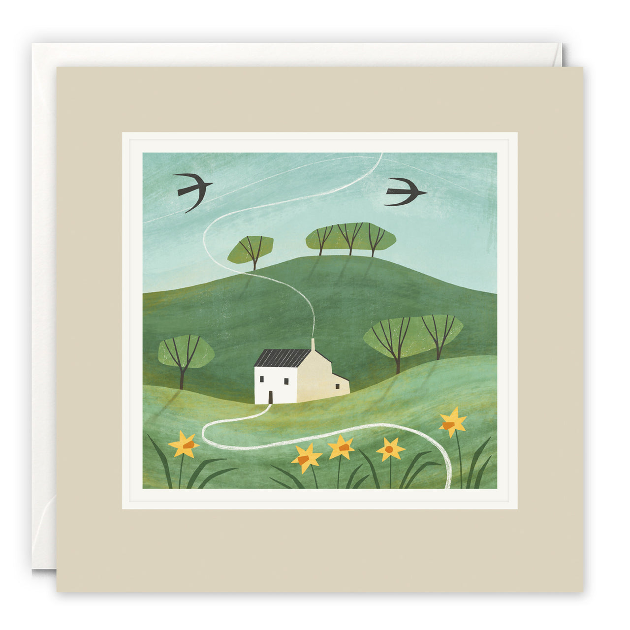 L3856 - Spring House in the Hills Paintworks Card