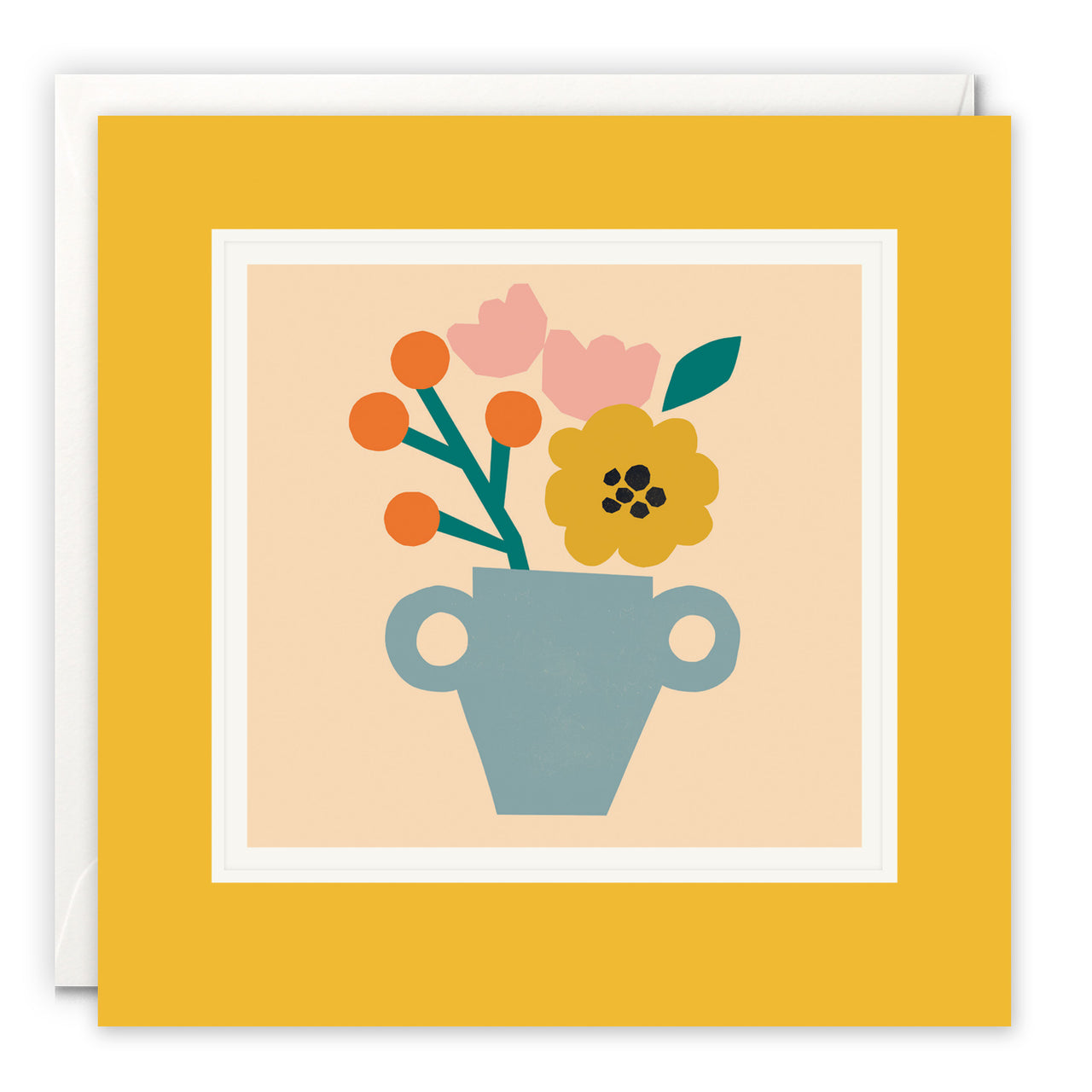 L3895 - Blue Vase Paintworks Card