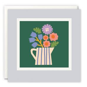 L3897 - Jug of Flowers Paintworks Card