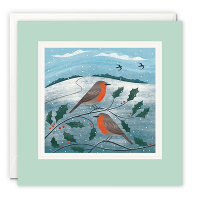 L3974 - Two Robins Paintworks Card