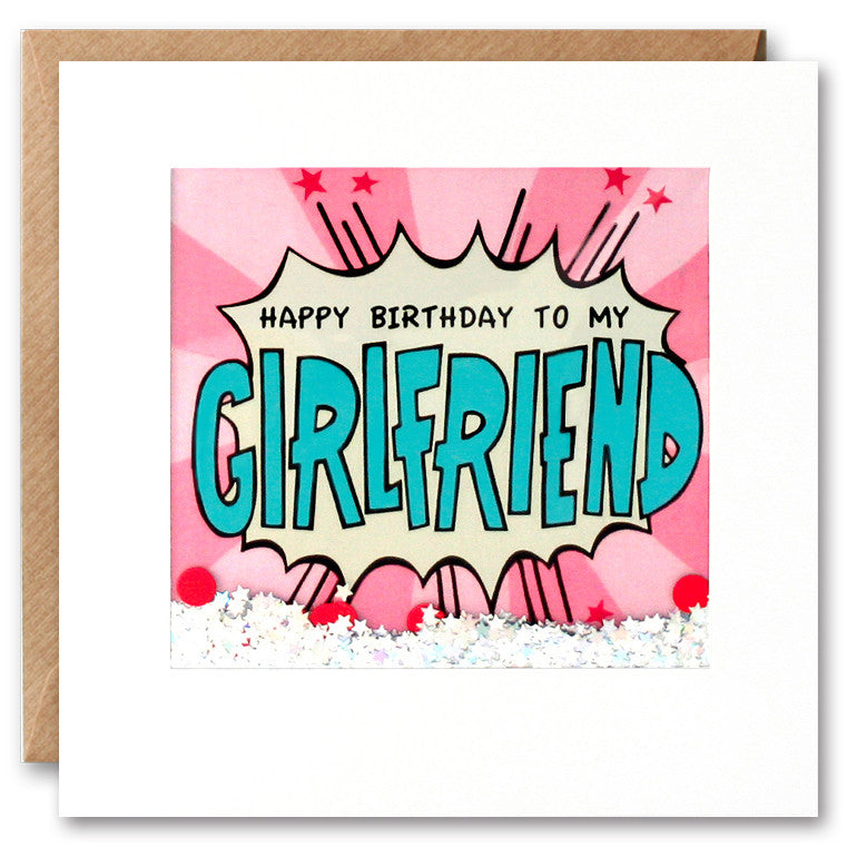 PK2802 - Girlfriend Birthday Kapow Shakies Card