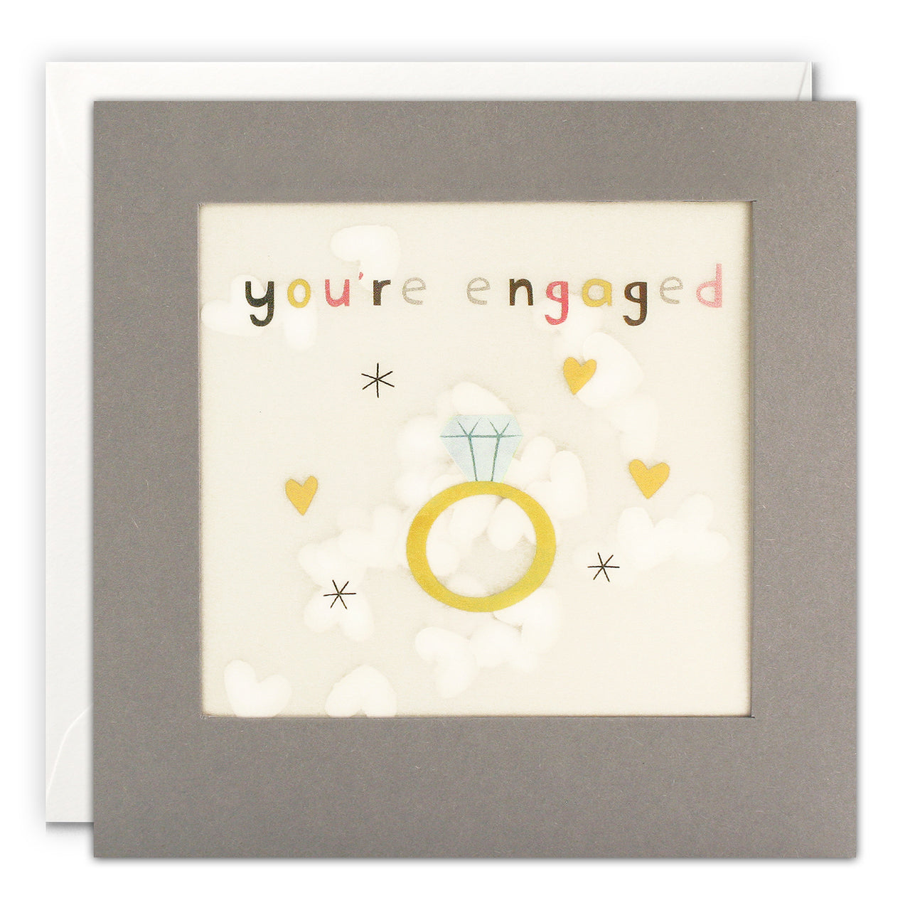 PP3345 - Engagement Ring Paper Shakies Card